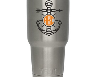 Anchor Yeti Cup Decal, Yeti Decal, Yeti Tumbler Decal for Women and Man, Yeti Personalized Decal, Yeti Cup Decal, Yeti Rambler Decal