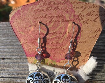 Medallion earrings