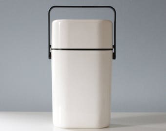 Vintage Decor Australia Portable Wine Chiller Caddy White Black 1980s