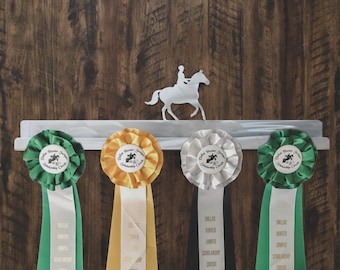 English Rider Medal Display, Equestrian Decor, Equestrian gifts, Horse Ribbon Hanger