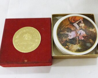 Waddington rondo circular round playing cards la gamme d'amour vintage