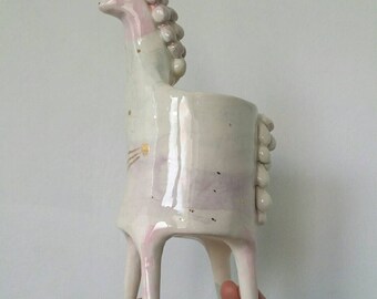Magical Ceramic Unicorn Planter / indoor planter / succulent planter Made to Order