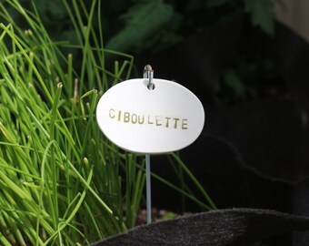 Garden marker, herbs, ceramic