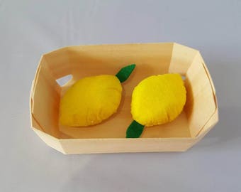 lemon - tea party - felt food - merchant