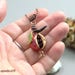 Jewelry pendant pomegranate Polymer clay pendant Garnet pendant Statement jewelry Boho jewelry Pomegrangate jewelry