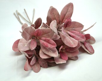 Greenery decor Burgundy leaves Artificial greenery Floral arrangements Farmhouse decor Wedding greenery Home decor Filler for bouquet