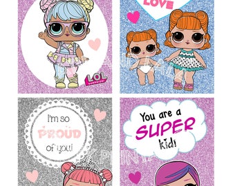 12 LOL Surprise Lunch Box Notes