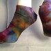 Cute ladies tie dye footie socks