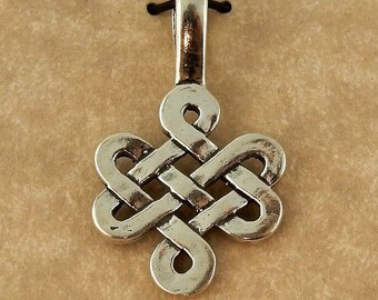 Sterling silver Irish Celtic Knot Weave Pendant