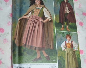 Simplicity 1771 Misses and Mens Costume Sewing Pattern - UNCUT Size 8 - 18 ( XS - XL )