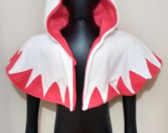 White Mage Inspired Hood Capelet