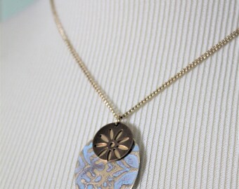 Shabby Chic Jewelry, Vintaj Jewelry, Vintaj Necklace, Distressed Jewelry, Layering Necklace, Boho Style, Ohio Made, Hippie, Brass Jewelry