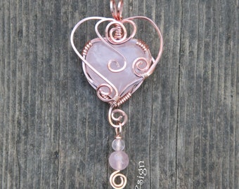 rose quartz heart necklace meaning