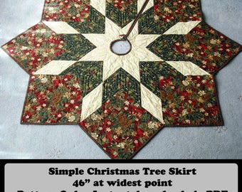 Quilted Christmas Tree Skirt Pattern