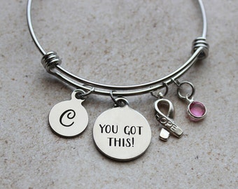 Breast Cancer You Got This Bracelet - Breast Cancer Gifts, Gifts for Breast Cancer, Breast Cancer, Inspirational Cancer Gifts, Inspirational