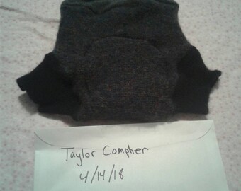 Medium wool soaker lined in cashmere