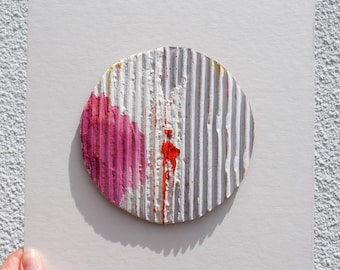 Corrugated Circle Painting II