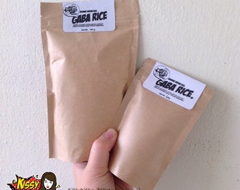 2pack-Refill-Natural 100%(Hom mali Thai rice)Jasmine gaba gaba rice face mask and scrub 2 in 1 - 60g.&120g.
