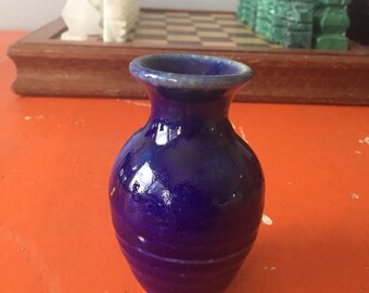 Vintage Blue Bud Vase