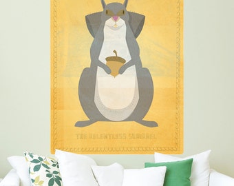 Relentless Squirrel Wild Animal Wall Decal - #62947