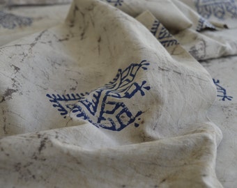 Indigo Fabric, Kashish Dyed, Block Printed, Indian fabric, Printed Cotton Fabric, Fabric By yard, Hand Block Print Fabric, Cotton Fabric