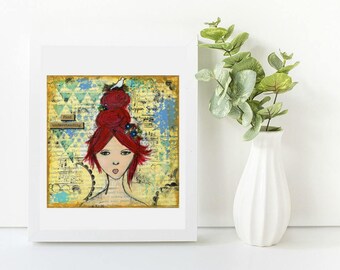 Art Giclee Print, Original Art by Croppin Spree: Find Understanding