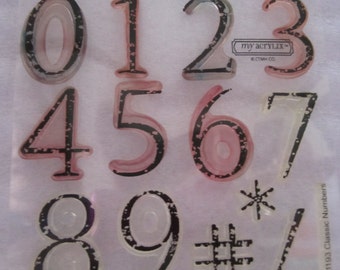 Close to my Heart CTMH B1193 Classic Numbers Used