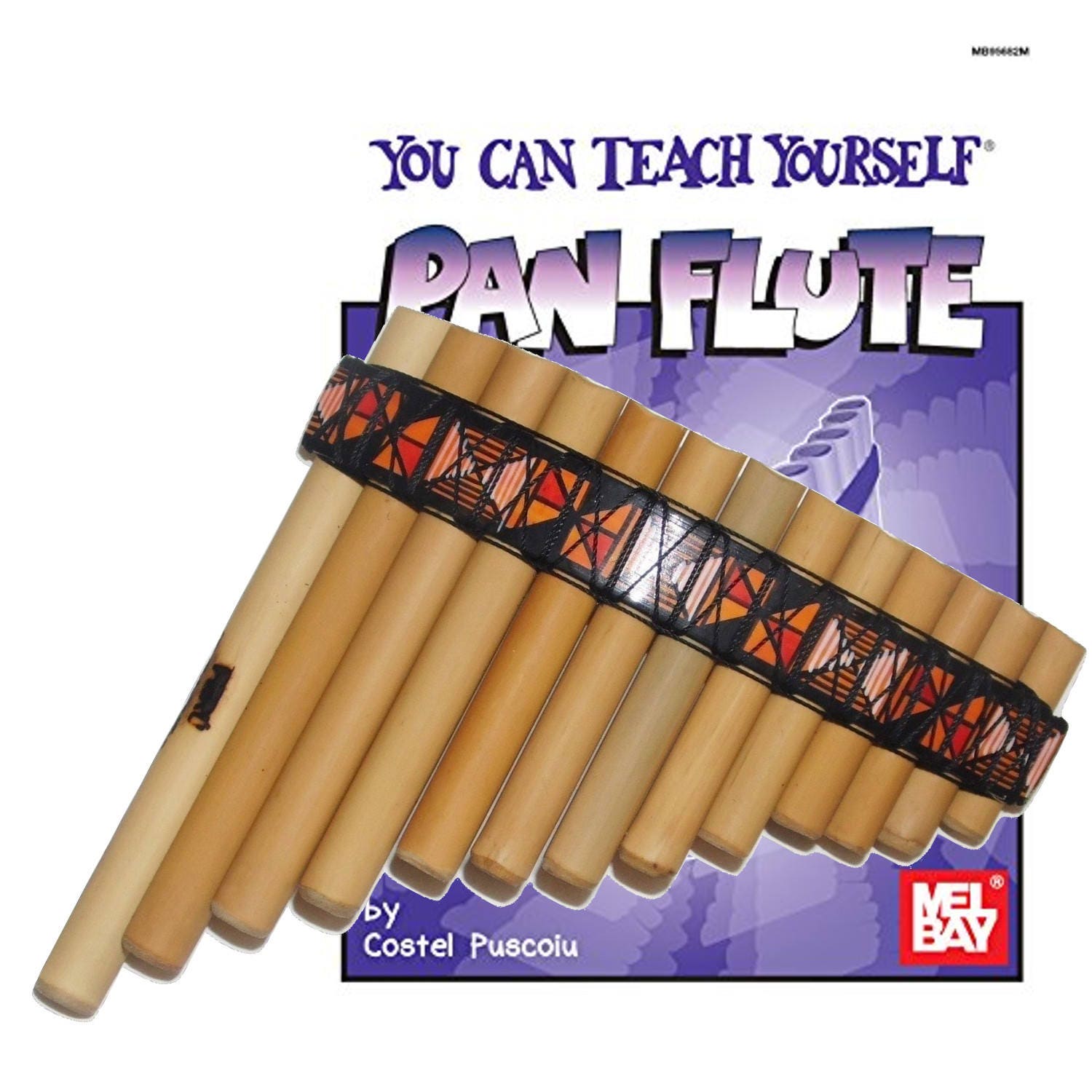 Beginners Bamboo Pan Flute Case Guide Book & Online