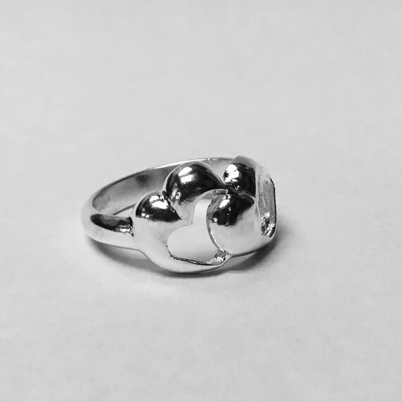 Double hearts ring,Sweethearts Ring, Silver Jewelry, Heart jewelry, Lovers ring, best friends ring, lovers jewelry, best friends jewelry