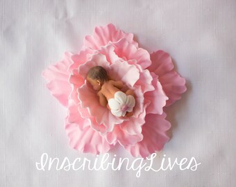 African American Sleeping Baby Cake Topper African American Sleeping Baby Cake Topper