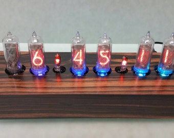 6 Digit RGB Nixie Alarm Clock with Custom Case