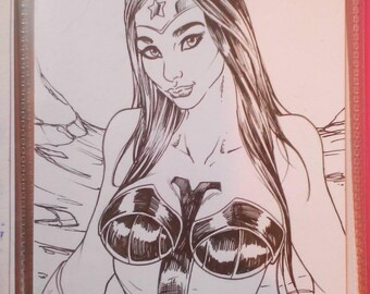 Ink WonderWoman russian by boo rudetoons comic JusticeLeague DC batman