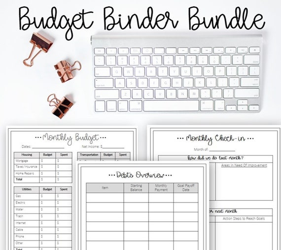 The Ultimate Budget Binder Bundle Editable Printable