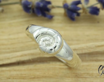 Ring Silver 925 / - with Ammonite