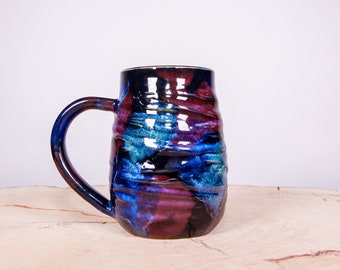 Galaxy mug, Stardust mug, Galaxy Handmade Pottery Mug