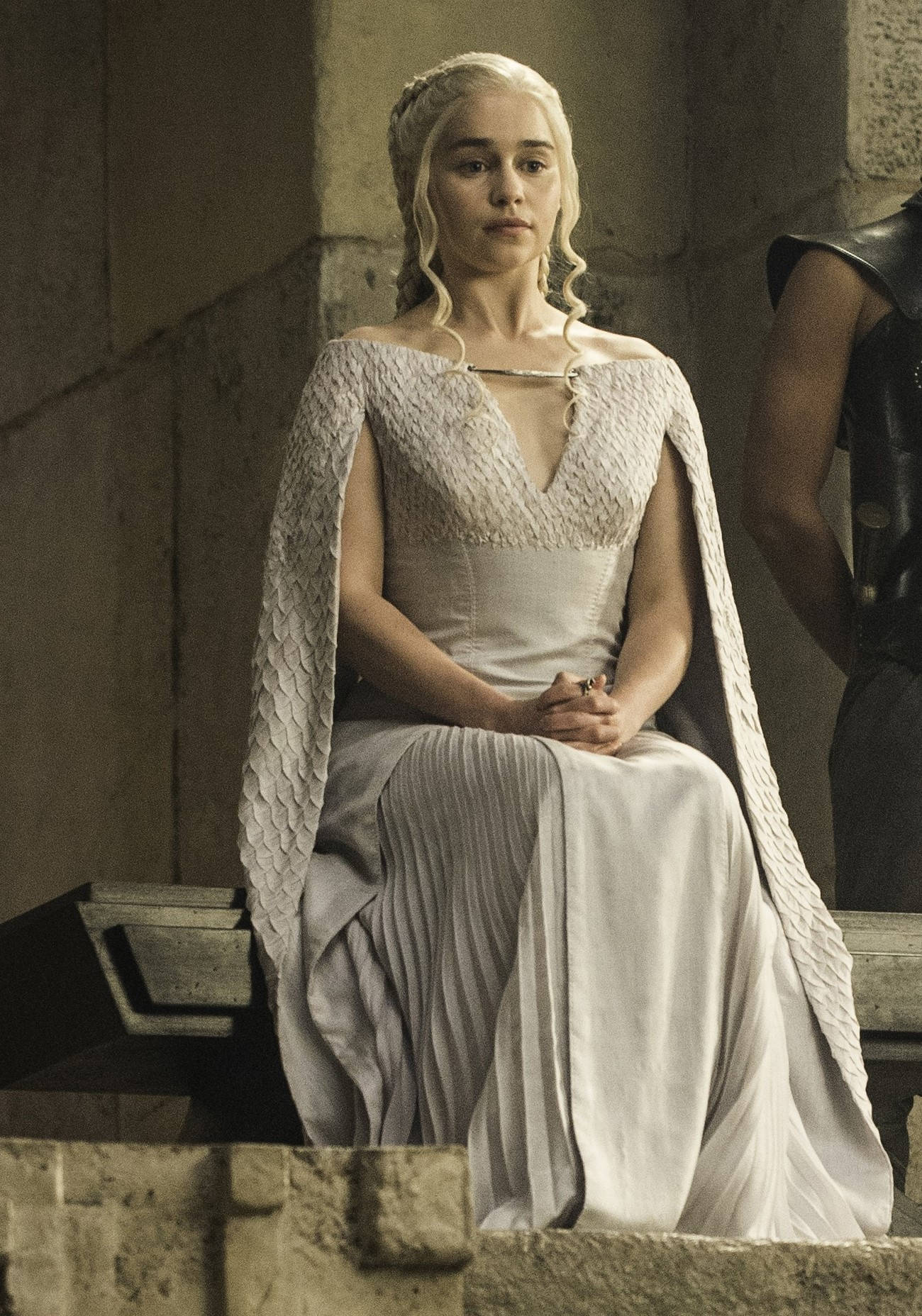 GOT Daenerys Targaryen Meereen White Dress Custom-made