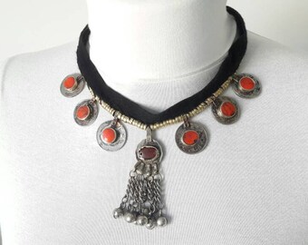 NECKLACE KUCHI BOHEMIAN Red