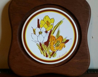 Vintage Goodwood Trivet/ Goodwood Trivet/ Vintage Kitchen Trivet/ Vintage Goodwood Cheese Tray/ Teak wood trivet/ Vintage Kitchen Decor