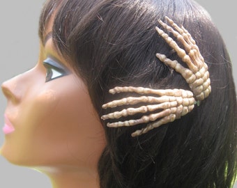 Skeleton Hand Hair Clips, Halloween Hair Accessory
