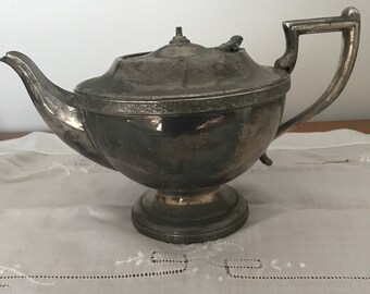 vintage silver plate teapot