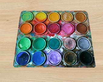 Paintbox Water color box mouse pad mousepad mouse mat rectangle artsy watercolor palette