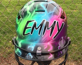 Airbrushed Batting helmet
