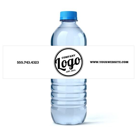 Business Advertising Custom Water Bottle Labels Your