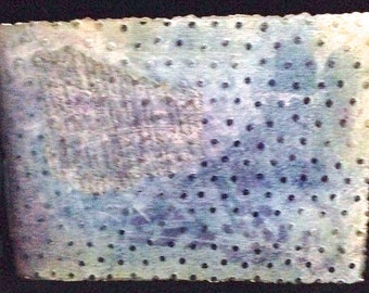 Decoupaged Covered, Hand-Bound, Blank Watercolor Paper Journal 4"x 6"
