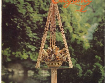 Macramé Elegance V • 1970s Macrame Knots How To Instruction Pattern Book • 70s Vintage Plant Pot Hanger Globe Hangers Knotwork • Retro PDF