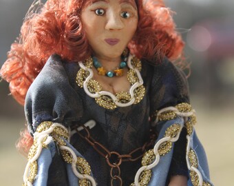 OOAK hand sculpted Miniature Doll 1/12th scale Princess Art Doll
