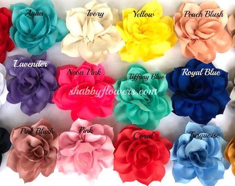 Lotus Flower Hair Clip Choose Your Color Attached to Alligator Clip, Flower Hair Clips, Baby Hair Clips, Toddler Clips, Newborn Hair Clips
