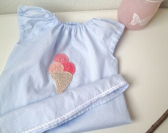 Dress, children's dress, ice cream