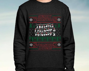 Stranger Things Inspired - Black - Christmas Jumper / Sweatshirt