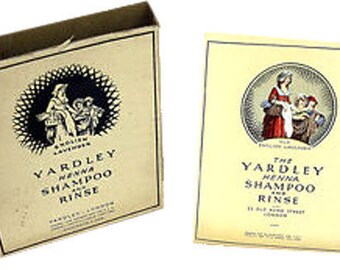 Vtg Yardley English Lavender Henna Shampoo Rinse Unopened Packet Original Box